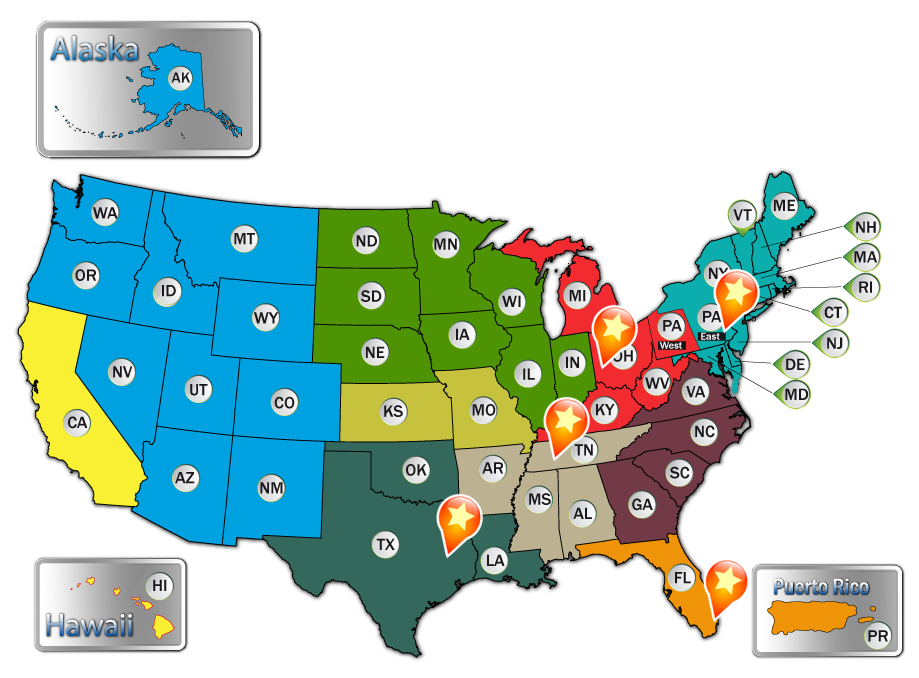 Distribution centers