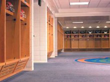Football Wood Lockers