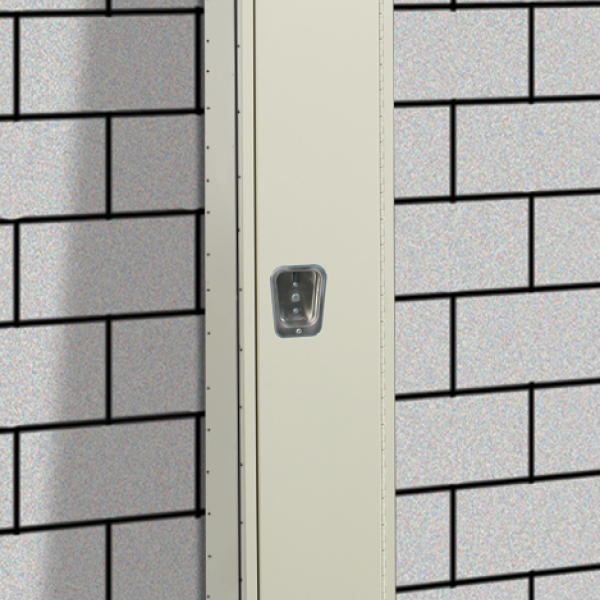 6 - Minimum Punched End Panel (KD lockers only):